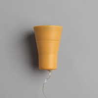 Гирлянда &laquo;Нить&raquo; 1 м роса с пробкой, IP44, серебристая нить, 10 LED, свечение белое, фиксинг, солнечная батарея