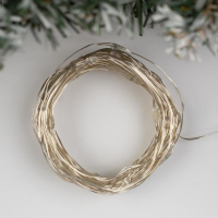 Гирлянда «Нить» 10 м роса, IP20, серебристая нить, 100 LED, свечение фиолетовое, 12 В Гирлянда «Нить» 10 м роса, IP20, серебристая нить, 100 LED, свечение фиолетовое, 12 В