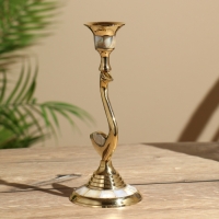 Подсвечник "Пернатый" 19 см, латунь Подсвечник "Пернатый" 19 см, латунь