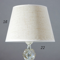 Лампа настольная 16715/1BG E27 40Вт хром/бежевый 22х22х36 см RISALUX