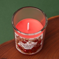 Свечи в стакане новогодние «Новый год: Счастливого Нового года», набор, 2 шт., аромат вишня Свечи в стакане новогодние «Новый год: Счастливого Нового года», набор, 2 шт., аромат вишня