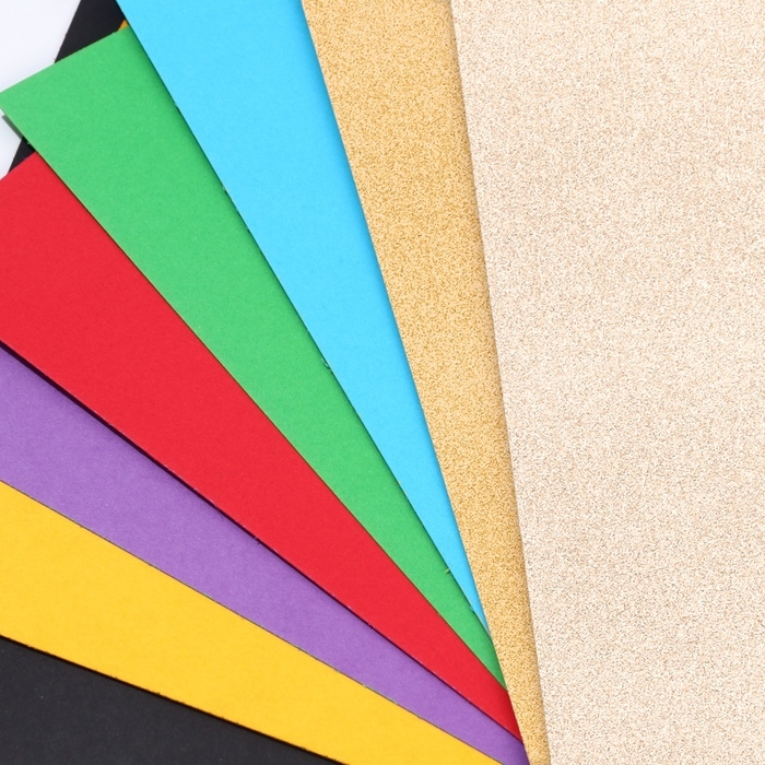 Картон цветной с блёстками, А4, 8 листов, 8 цветов, немелованный, двусторонний, в папке, 250 г/м&sup2;, Холодное сердце