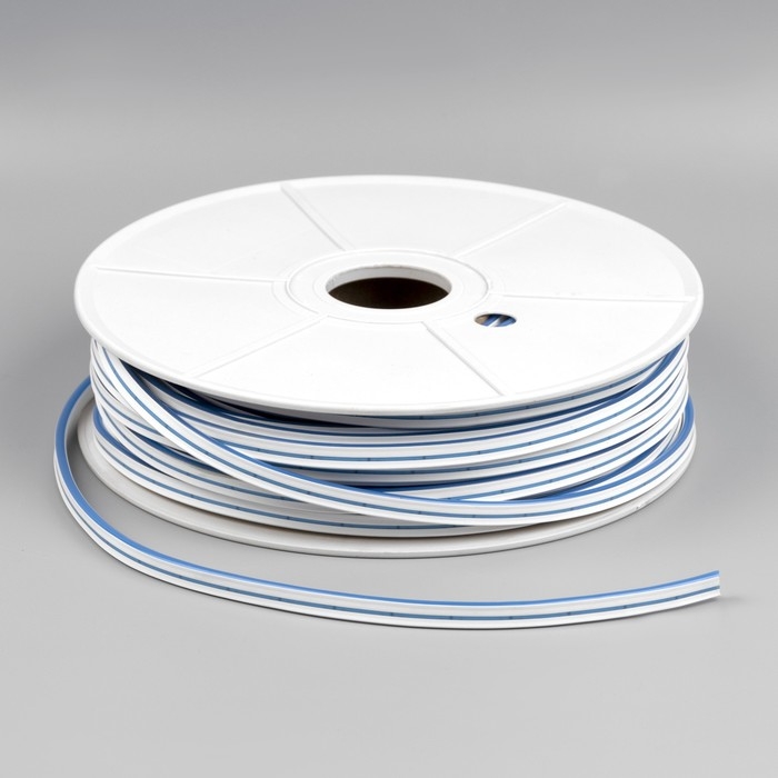 Гибкий неон Luazon Lighting 6 &times; 12 мм, IP65, 50 м, SMD2835, 120 LED/м, 12 В, свечение синее