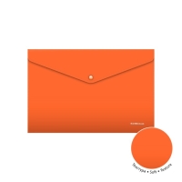 Папка-конверт на кнопке А4, 180 мкм, ErichKrause Soft Caribbean Sunset, непрозрачный, тиснение "софт-тач", микс