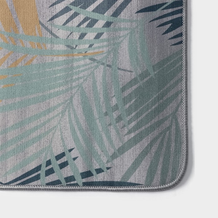 Коврики для ванной и туалета Доляна &laquo;Тропики&raquo;, 2 шт: 50&times;80 см, 40&times;50 см