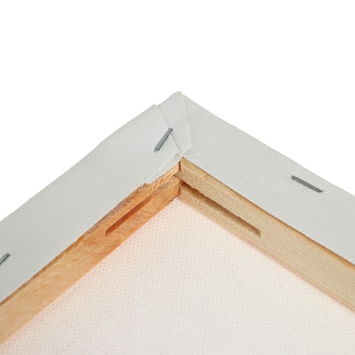 Холст на подрамнике, хлопок 100%, 1,6 х 20 х 20 см, акриловый грунт, мелкозернистый, 280 г/м&sup2;