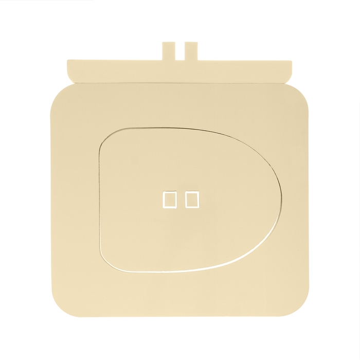 Сиденье для уличного туалета, 38 &times; 50 см, с крышкой, Эконом, пенополистирол