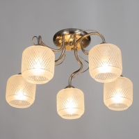 Люстра потолочная Бетти 5х40Вт Е14 Хром 54x54x29 см Люстра потолочная Бетти 5х40Вт Е14 Хром 54x54x29 см