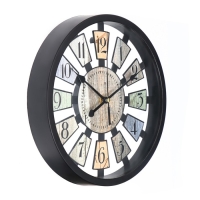 Часы настенные, серия: Интерьер, дискретный ход, d-25 см, АА , черные Часы настенные, серия: Интерьер, дискретный ход, d-25 см, АА , черные