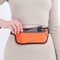 Сумка поясная на молнии, светоотражающие элементы, цвет оранжевый Сумка поясная на молнии, светоотражающие элементы, цвет оранжевый