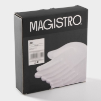 Блюдо фарфоровое для подачи Magistro &laquo;Ладони&raquo;, 20&times;18&times;5 см, цвет белый