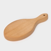 Доска разделочная для канапе и фудфото, овальная, 15&times;7&times;1,6 см, бук