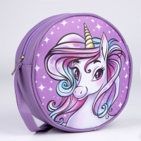 Сумка детская для девочки &laquo;Единорог&raquo;, круглой формы