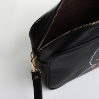 Сумка женская через плечо TEXTURA, маленького размера, цвет чёрный