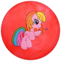 Мяч детский &laquo;Единороги&raquo;, d=22 см, 60 г, цвет МИКС