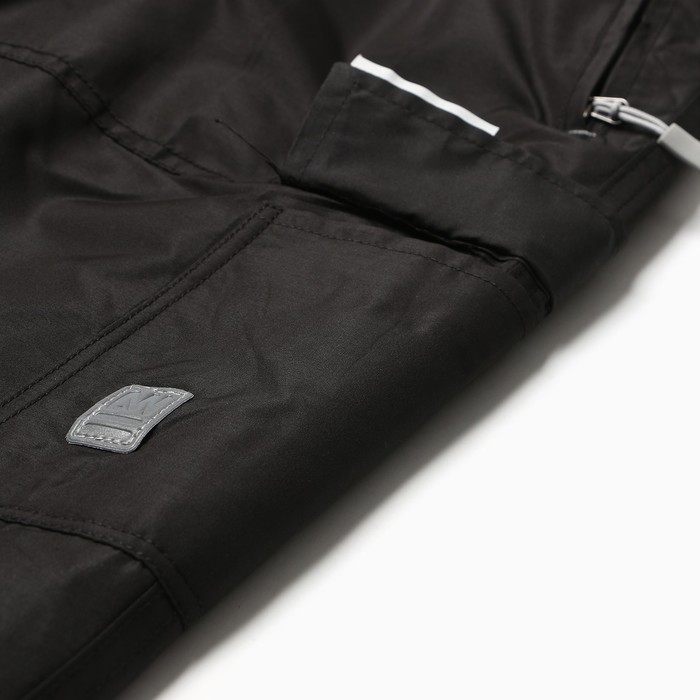 Брюки утеплённые для девочек, цвет чёрный, рост 146 см