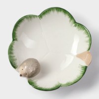 Блюдо керамическое сервировочное &laquo;Ёжик&raquo;, 13,3&times;13&times;5,5 см