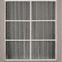 Гирлянда &laquo;Занавес&raquo; 2 &times; 9 м, IP44, УМС, белая нить, 1800 LED, свечение синее, 220 В