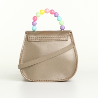 Сумка детская для девочки на клапане «Выбражулька», цвет золотой Сумка детская для девочки на клапане «Выбражулька», цвет золотой