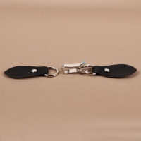 Застёжка-клевант 15,5 &times; 3 см, 3 шт, цвет чёрный/серебряный