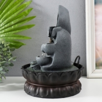 Фонтан настольный от сети, подсветка "Будда в лотосной арке" 27х20х20 см Фонтан настольный от сети, подсветка "Будда в лотосной арке" 27х20х20 см