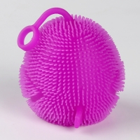 Мяч детский резиновый ёжка световой &laquo;Птички&raquo;, цвета МИКС , в шоубоксе