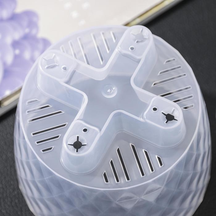 Горшок для цветов с прикорневым поливом &laquo;Румба&raquo;, 1,5 л, цвет прозрачный