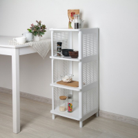 Этажерка напольная 4-х секционная Альтернатива &laquo;Лайт&raquo;, цвет белый