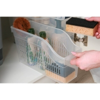 Контейнер для хранения на колёсиках RICCO, 6 л, 35,5&times;13&times;20 см, с ручкой, цвет прозрачный