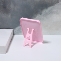 Зеркало настольное, 11,5 × 15,5 × 1,2 см, цвет розовый Зеркало настольное, 11,5 × 15,5 × 1,2 см, цвет розовый