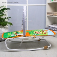 Шезлонг-качалка для новорождённых &laquo;Домашние животные&raquo;, игровая дуга, съёмные игрушки МИКС