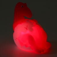 Мяч детский резиновый ёжка световой &laquo;Динозаврик&raquo;, цвета МИКС , в шоубоксе