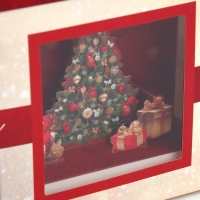 Подарочная коробка новогодняя складная с 3D эффектом «С Новым годом», ёлочка, 11 х 11 х 13 см, Новый год Подарочная коробка новогодняя складная с 3D эффектом «С Новым годом», ёлочка, 11 х 11 х 13 см, Новый год