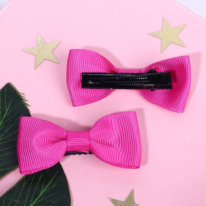 Заколка для волос с бантом &laquo;Для стильной девушки&raquo;, 5,5 х 2,5 см