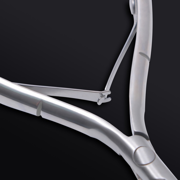 Кусачки маникюрные для кутикулы &laquo;Premium&raquo;, двойная пружина, 10,5 см, длина лезвия - 7 мм, на блистере, цвет серебристый