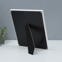 Фоторамка пластик на 1 фото 20х25 см "Сердце с бантиком" серебро бумага тиснение 26х2х31 см   107050