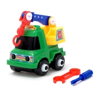 Пластмассовый конструктор &laquo;Стройтехника&raquo;, 20 деталь, МИКС