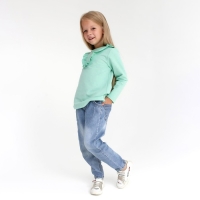 Свитшот для девочки KAFTAN "Basic line" размер 32 (110-116), цвет мята Свитшот для девочки KAFTAN "Basic line" размер 32 (110-116), цвет мята