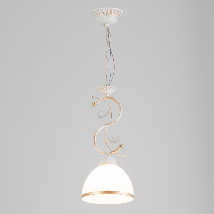 Светильник BayerLux 59301/1 E27 40Вт белый с золотой патиной 15,5х15,5х32 см