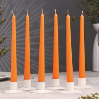 Свеча античная ароматическая "Апельсин", 2,3х 24,5 см, 5 ч, 55 г, оранжевая