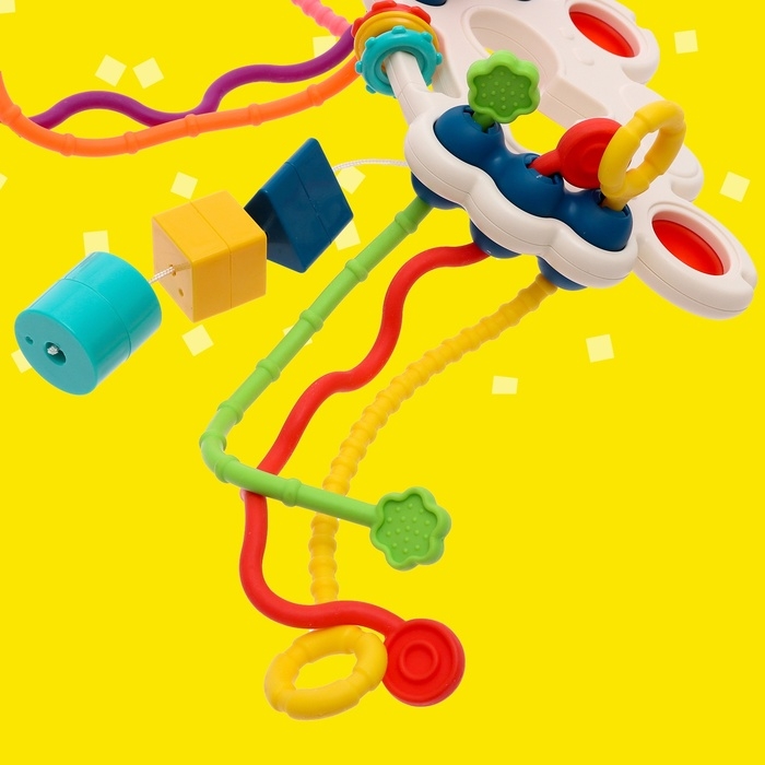 Игрушка развивающая для малышей &laquo;Крабик&raquo;, тянучка с сортером