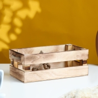 Кашпо деревянное 24.5×13.5×9 см "Двушка Лайт" реечное, ручка верёвка, обжиг Дарим Красиво Кашпо деревянное 24.5×13.5×9 см "Двушка Лайт" реечное, ручка верёвка, обжиг Дарим Красиво