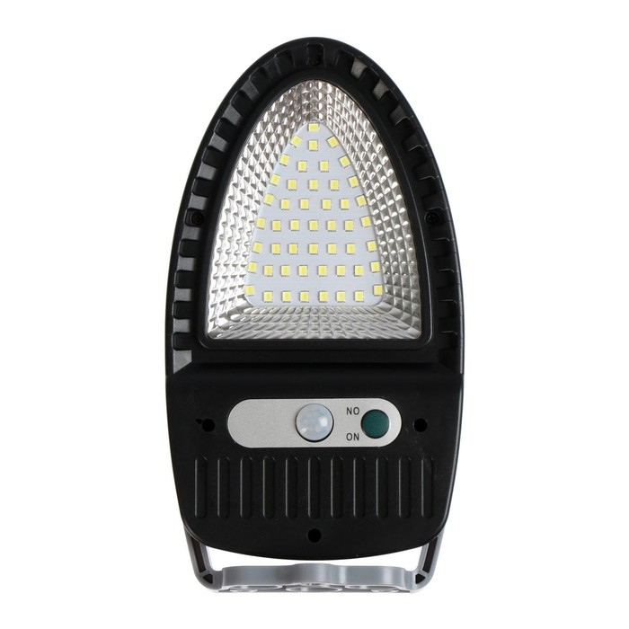 Садовый светильник на солнечной батарее с датчиком движения, накладной, 9.5 &times; 13 &times; 5 см, 49 LED, свечение белое