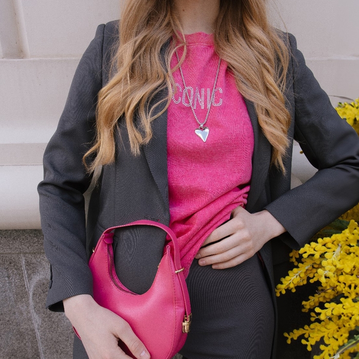 Кулон &laquo;Сердце&raquo; вытянутое, цвет серебро, 70 см