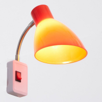 Бра в розетку "Классика" 1х10Вт Е27 красный 10х14,5х25 см