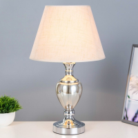 Лампа настольная 16713/1 E27 40Вт хром 28х28х50 см RISALUX
