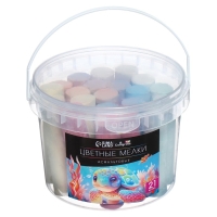 Мелки цветные для асфальта 21 штука, 7 цветов Calligrata TOP, цилиндр Мелки цветные для асфальта 21 штука, 7 цветов Calligrata TOP, цилиндр