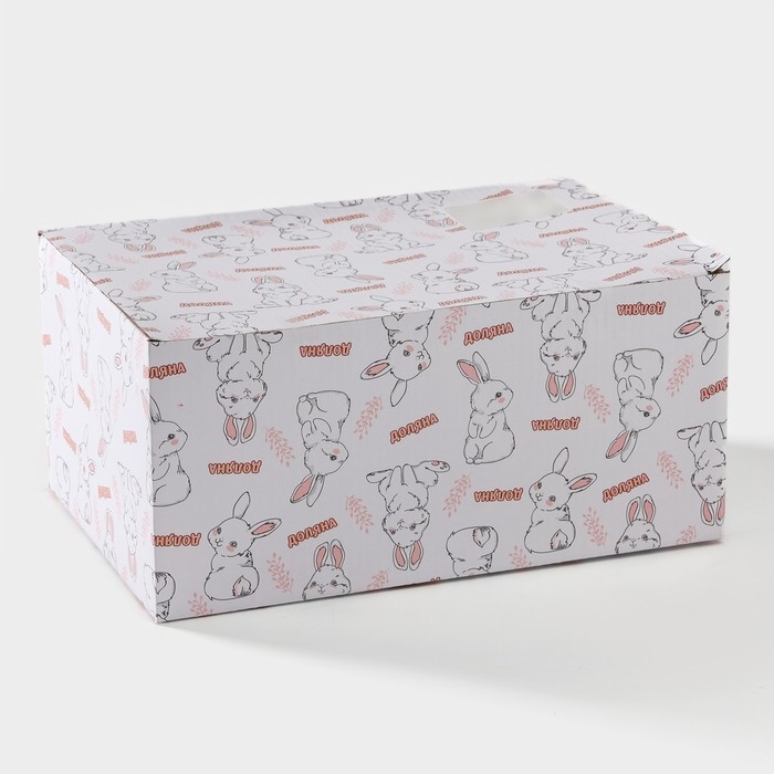 Блюдо сервировочное Доляна &laquo;Зайка&raquo;, 26&times;19,5&times;10,5 см, цвет голубой