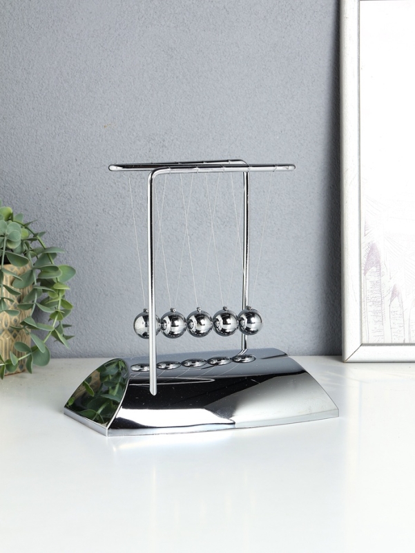 Маятник металл "Хром" 19х19х10 см