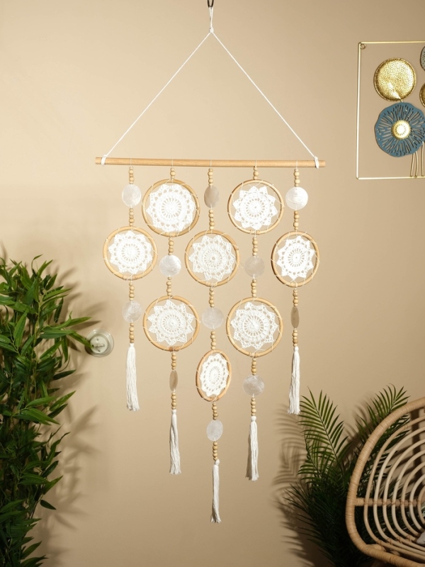 Ловец снов "Мечты" текстиль, ротанг 50х2х100 см